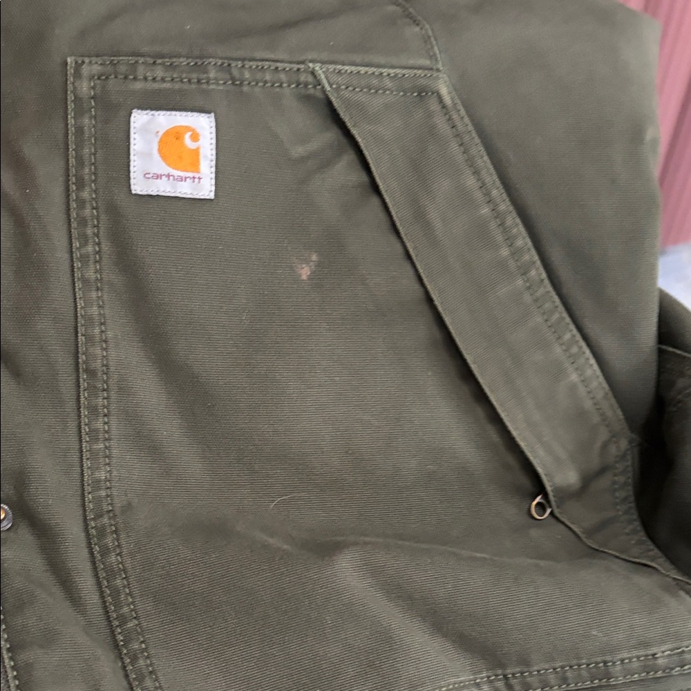 Carhartt Dark Olive Hooded Field Coat - Picture 8 of 8